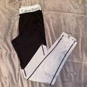 CALVIN KLEIN PERFORMANCE LEGGINGS W/ ZIPPERS